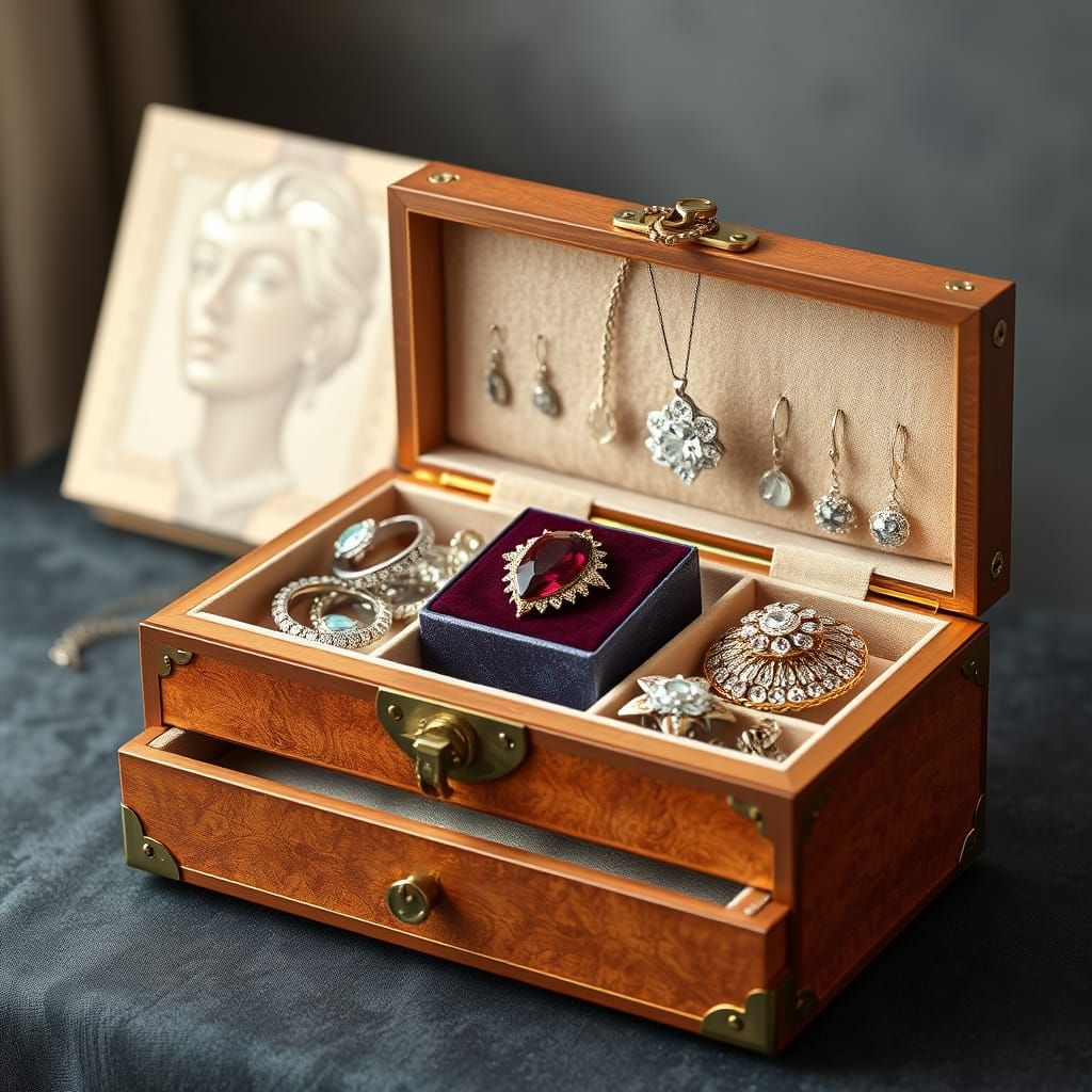 Jewellery Box Overflowing with Jewels