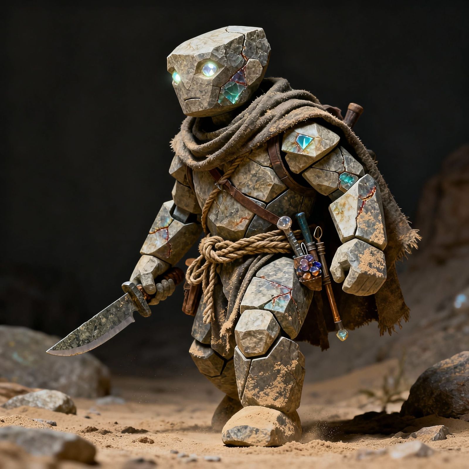 Sturdy Stone-Wanderer Scout from Earth Plane