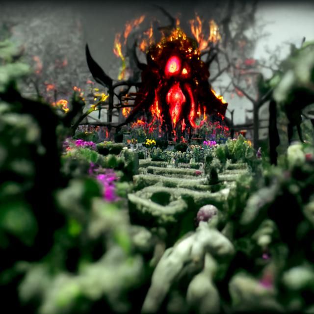 Eldritch Garden of Hell in 8K Resolution