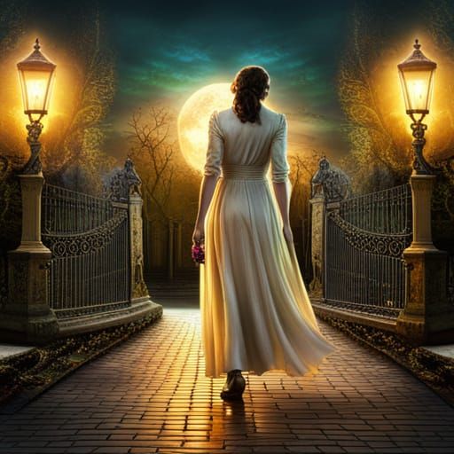 Ghostbuster Ghost in Enchanted Cemetery, Digital Concept Art