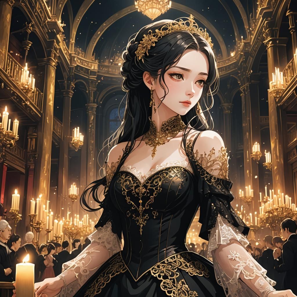 Gothic Anime Christine in Opera House