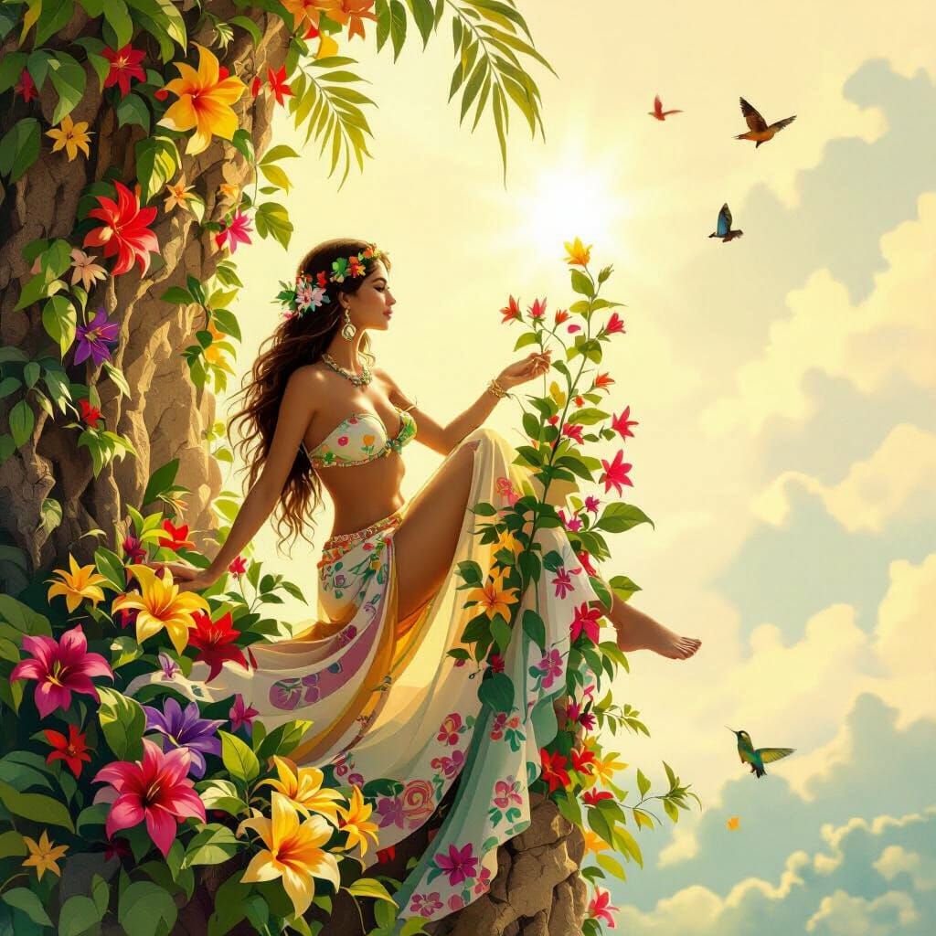 Biophilic Art: Summer Goddess of Nature