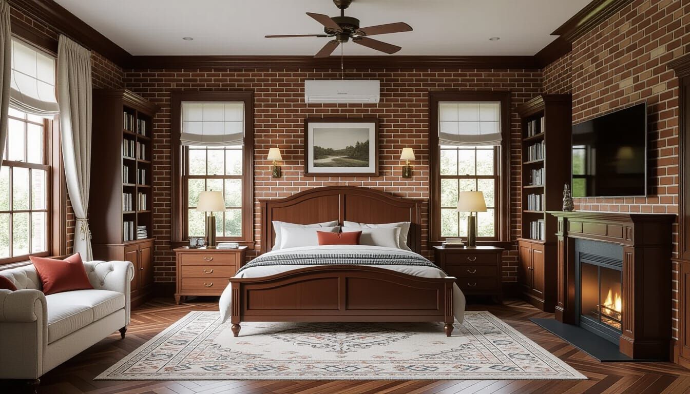 Luxurious Victorian Bedroom in Photorealistic Style