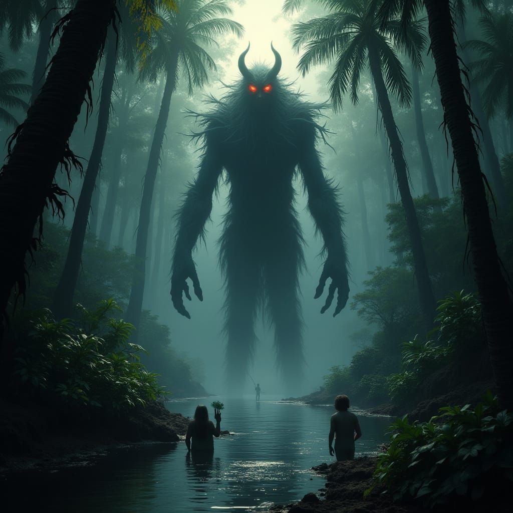 Mala Vision: Guaraní Spirit in Dark Surrealist Style