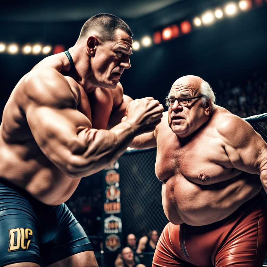 Hyperrealistic Wrestling Match: Cena vs. DeVito