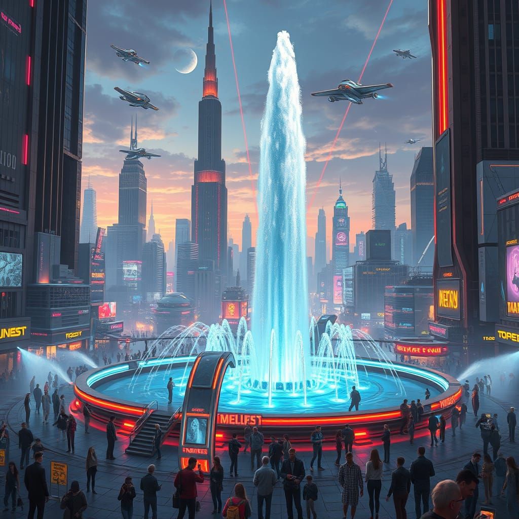 Futuristic Fountain