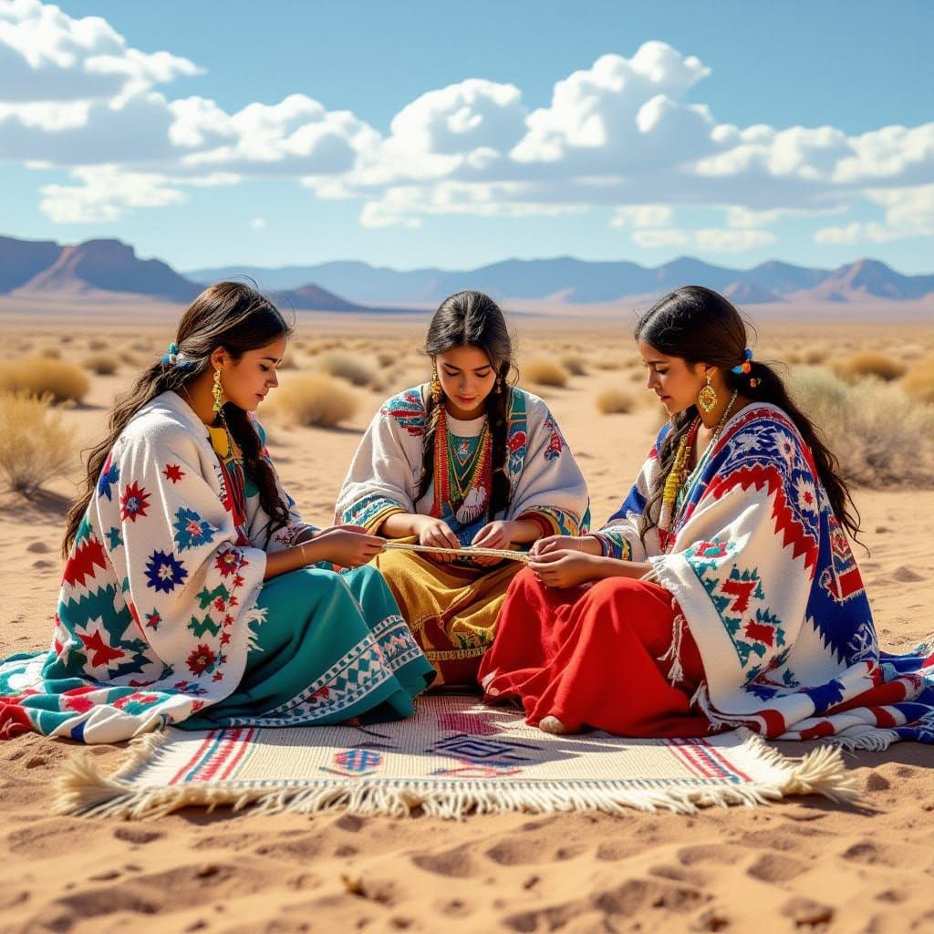Girls Discover Ancient Weaving Traditions in a Vibrant Deser...