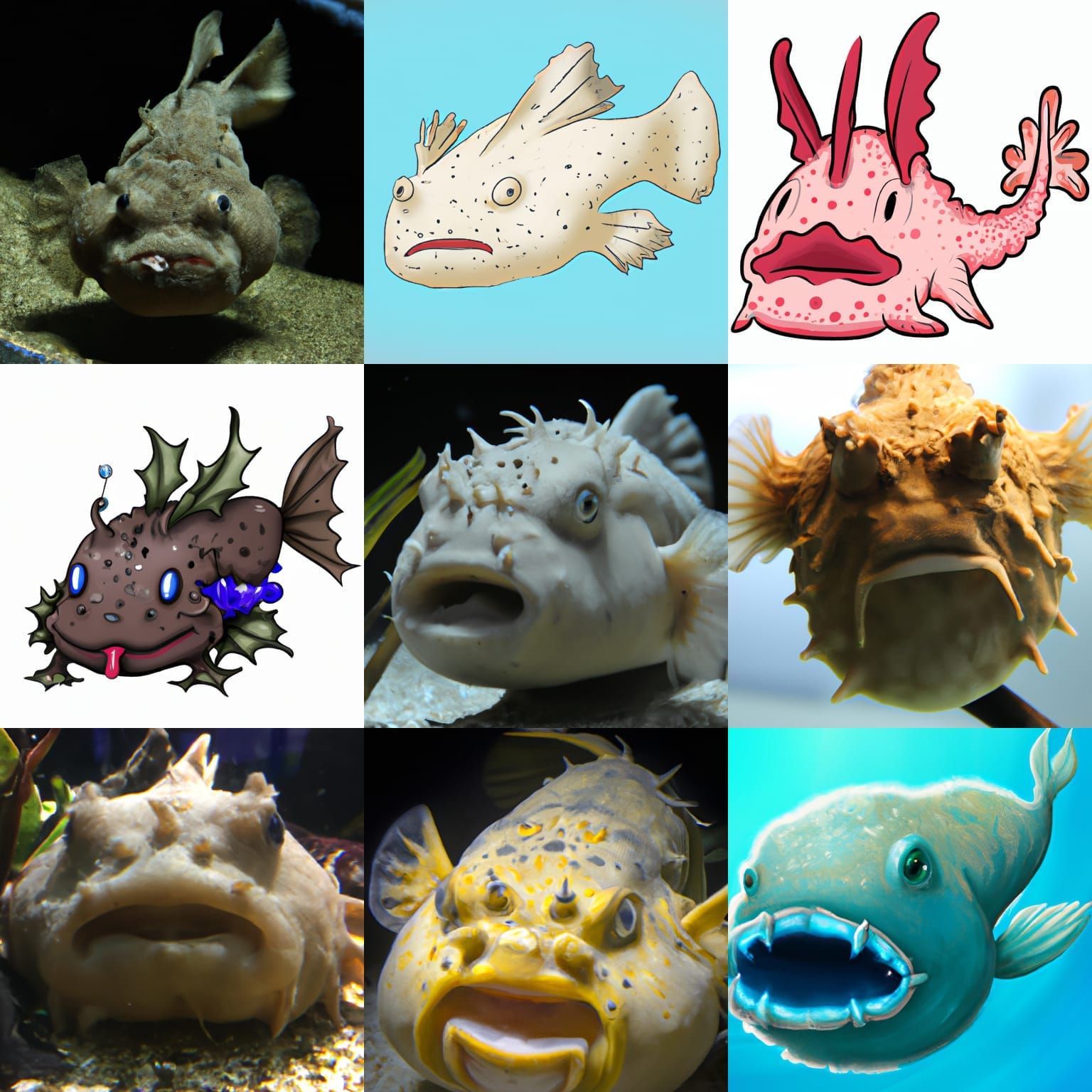 Blob Fish Dragon: An AI Generated Creature