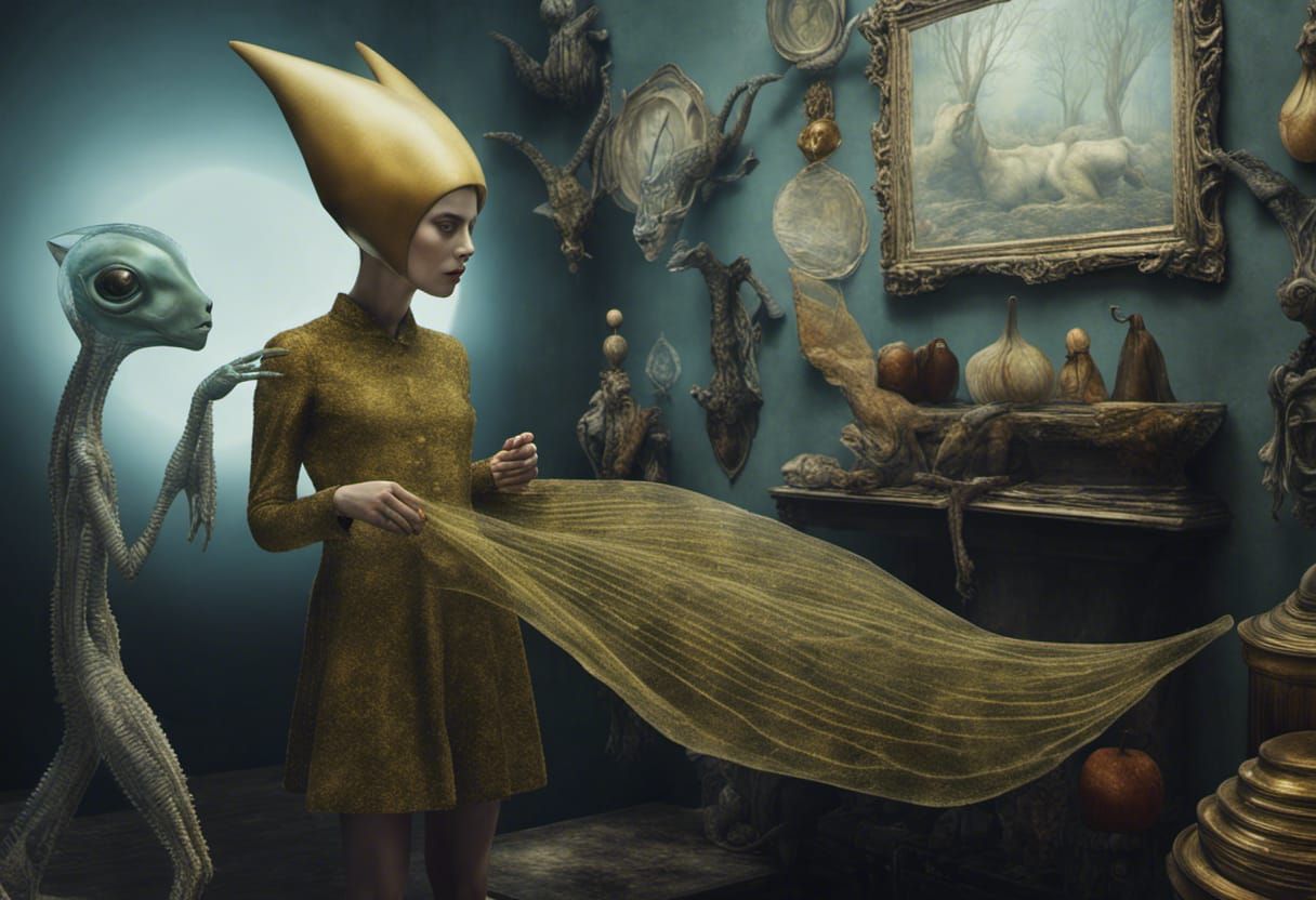 Exquisite Alien Pets in Surreal Magical Realism