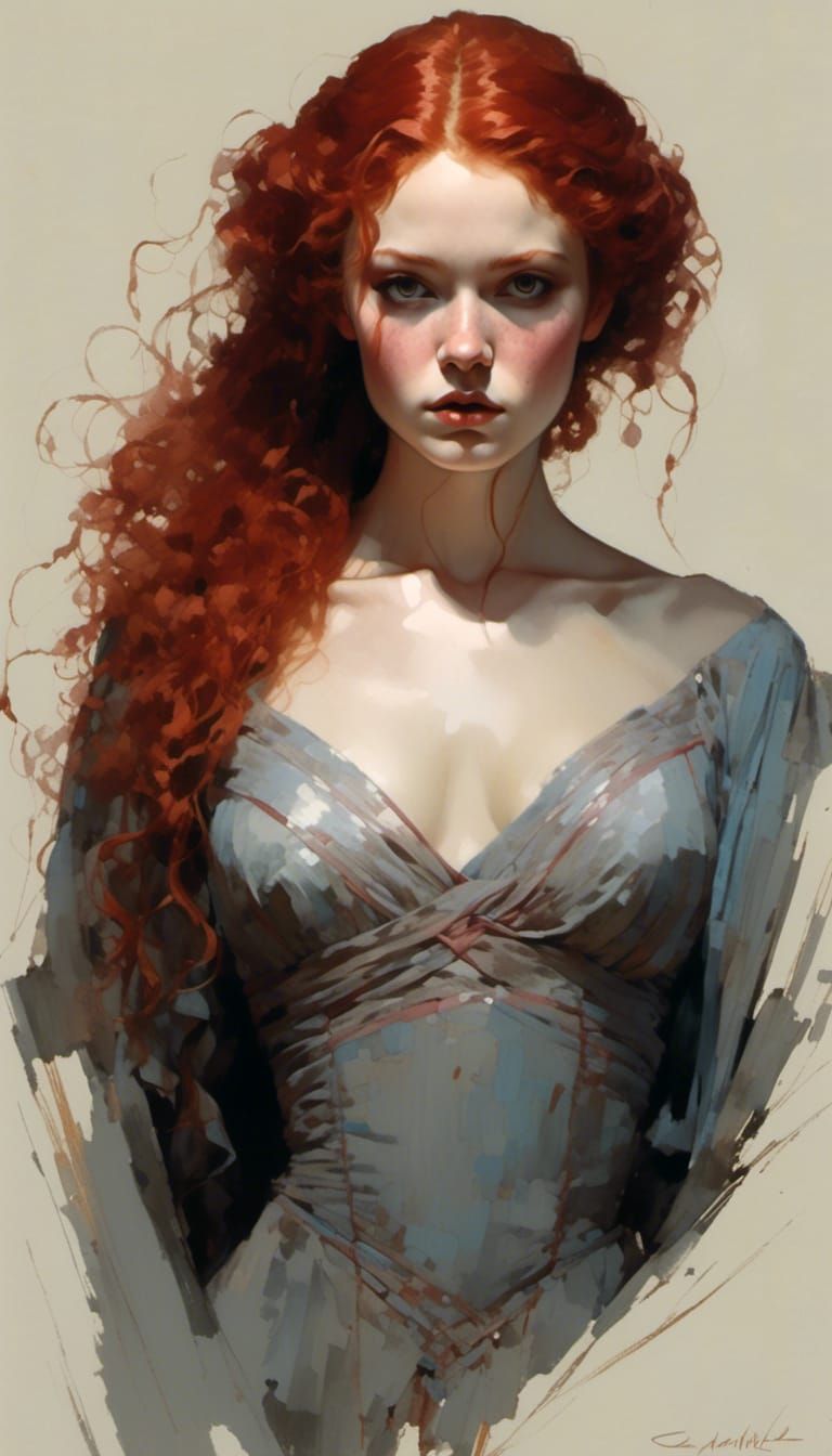 Elena: Exquisite Realism Portrait with Braids