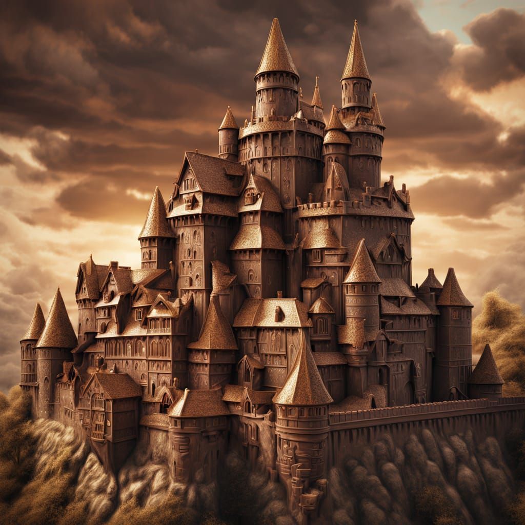 Chocolate Castle Inspired by Château de Meillant