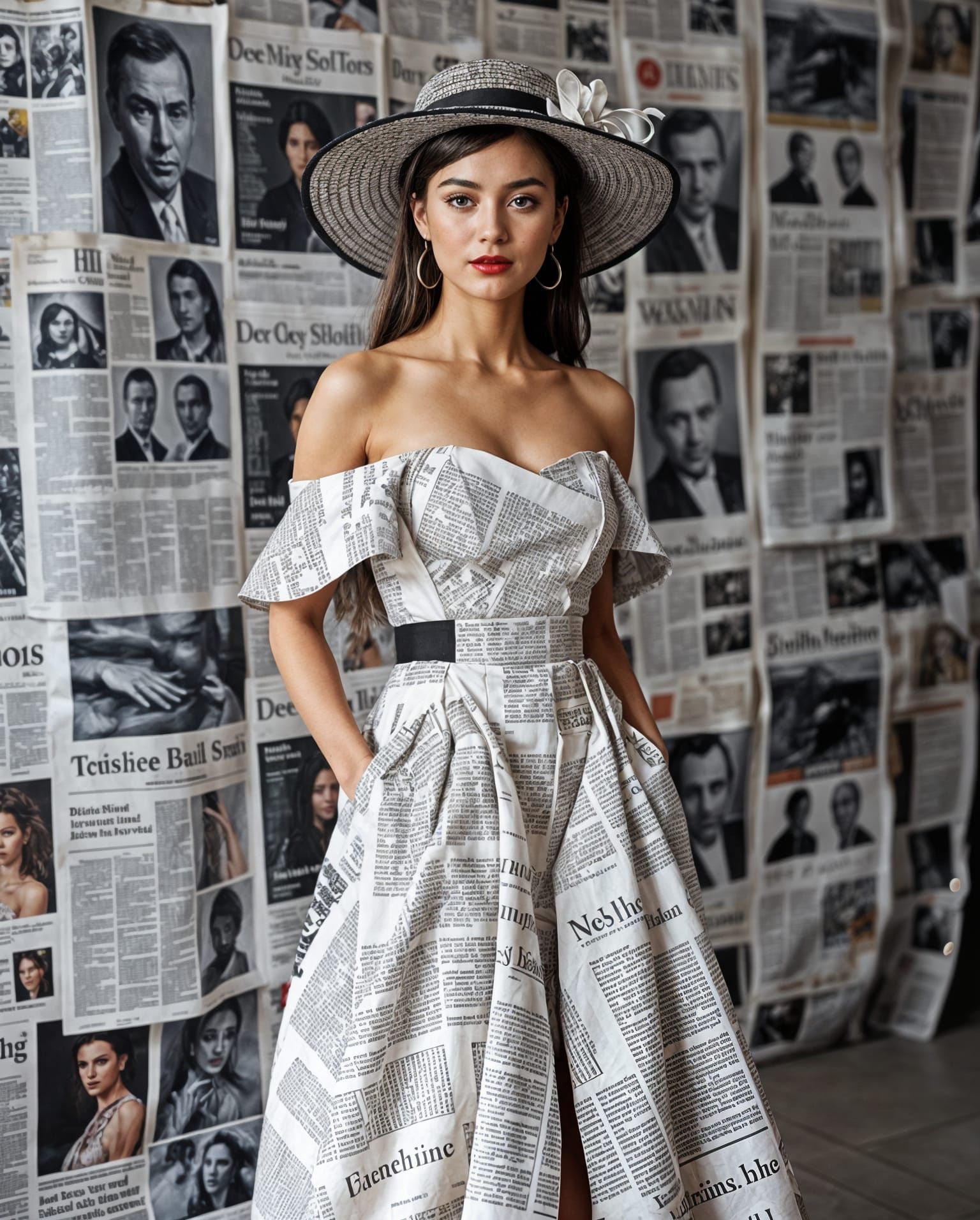 Timeless Sophistication on a Magazine Cover