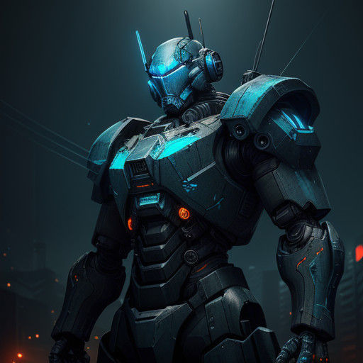 Gritty Urban Mech Concept Art