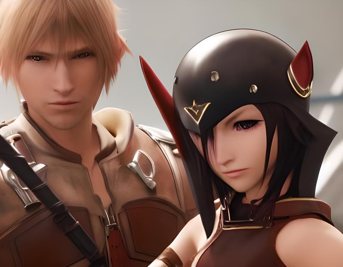 Cloud Strife Portrait in Unreal Engine 5