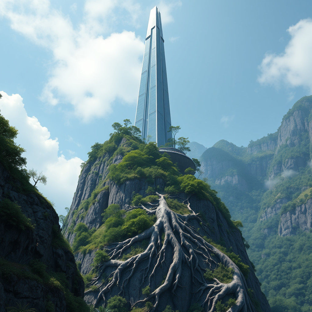 Majestic Skyscraper Merges Nature and Architecture