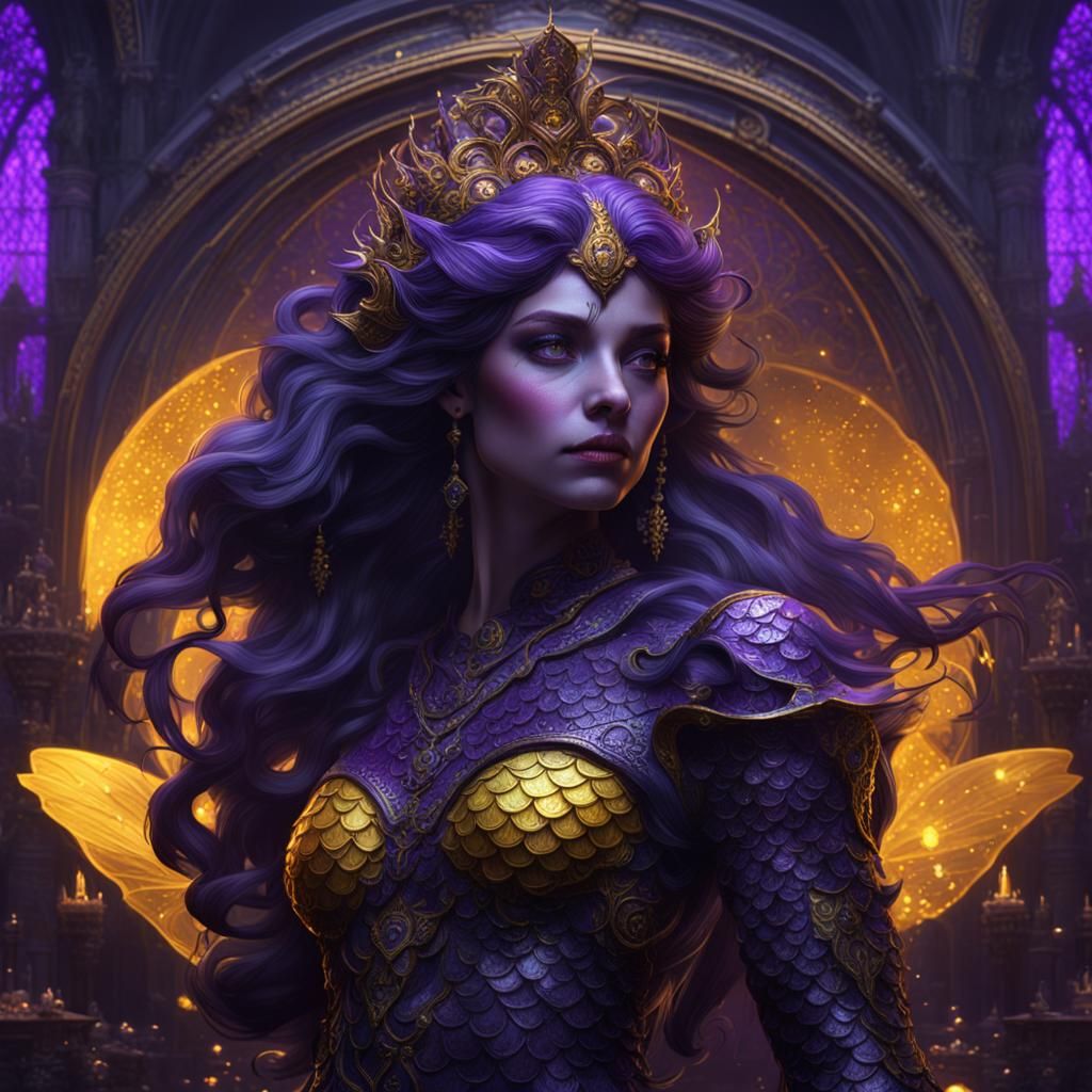 Gothic Mermaid in Dark Fantasy Style