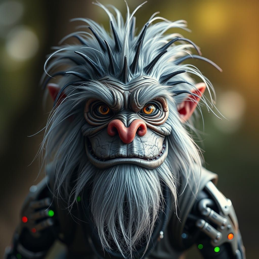 Cybernetic Troll in Vivid Focus