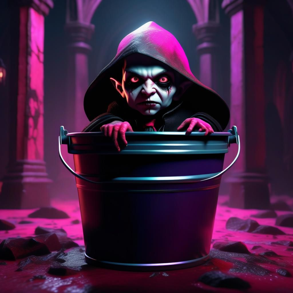 Gothic Vampire Soul in Bucket: Apocalyptic Dark Fantasy