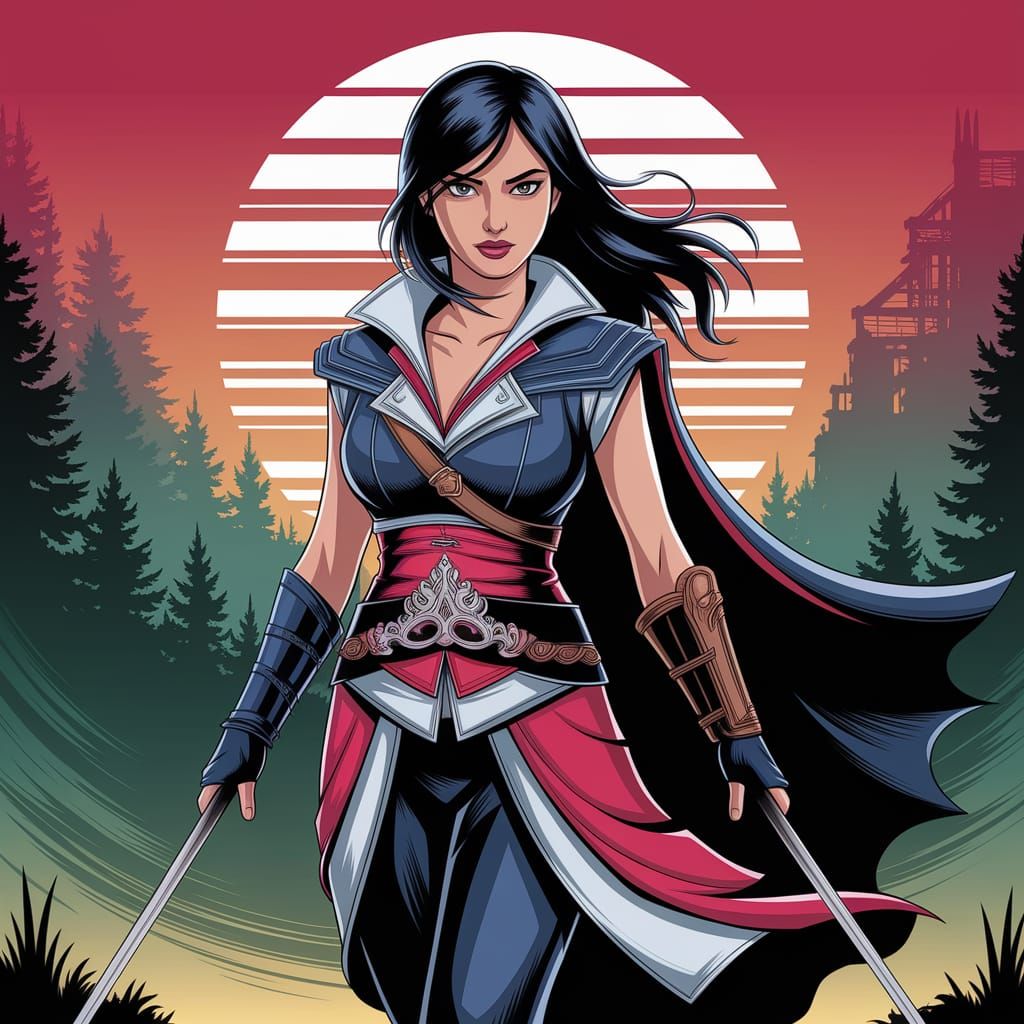 Talia al Ghul as Cassandra in Assassin's Creed Anime Art