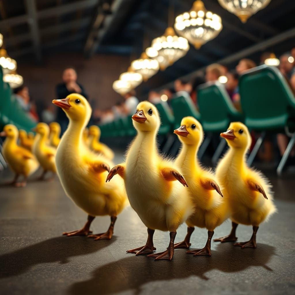 Dancing Ducklings Delight in Charming Venue