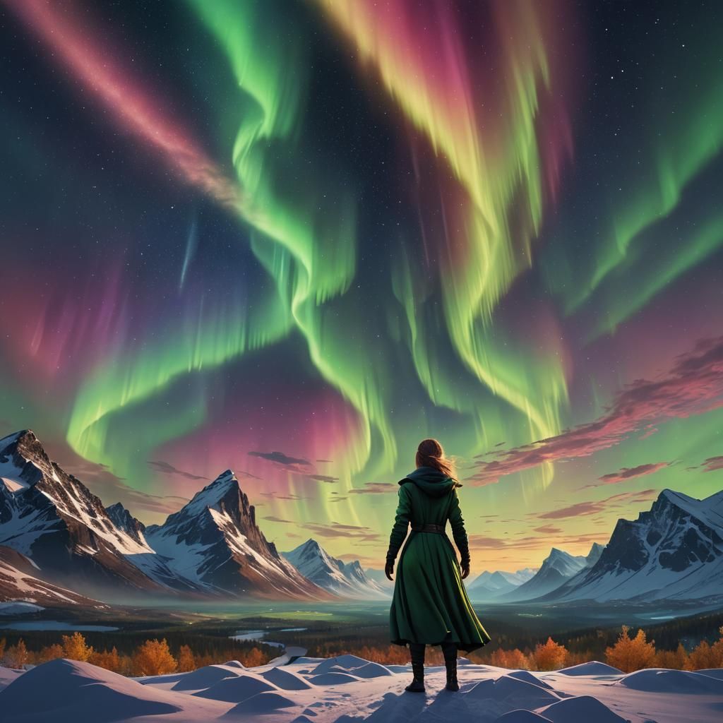 Aurora Borealis: A Fantasy Concept Art