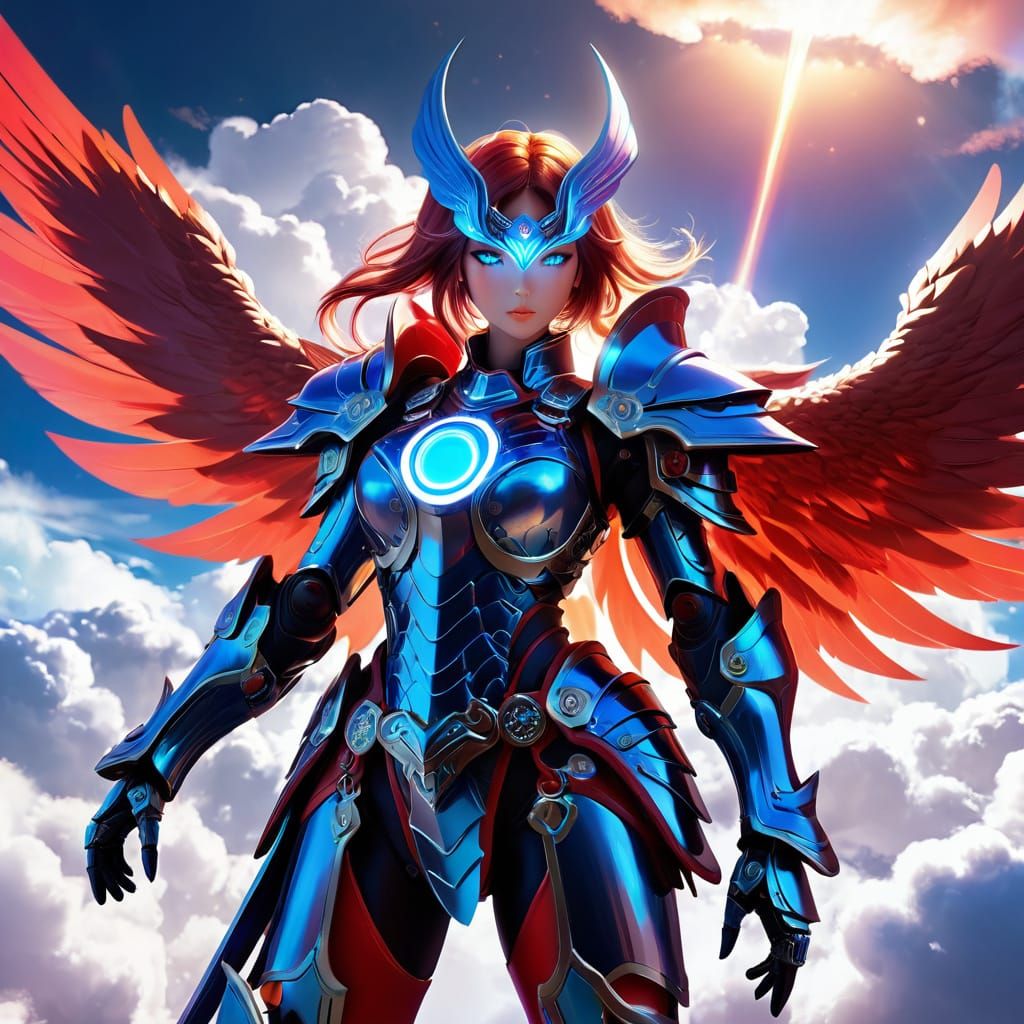 Anime Waifu in High-Tech Ceramic Armor