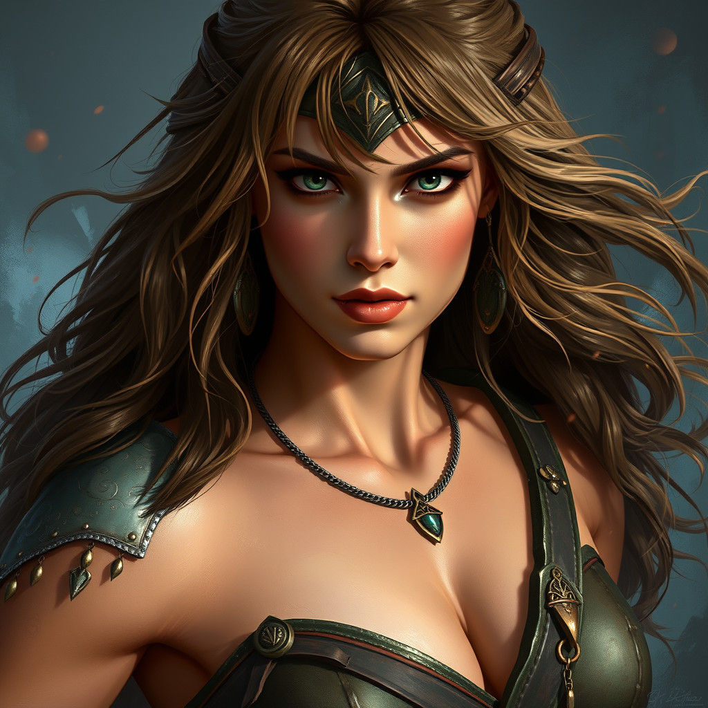 Xena Warrior Princess: Detailed Matte Painting