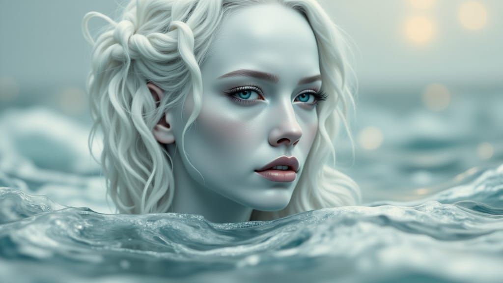 Pale Figures Emerge From Shore in Detailed Concept Art