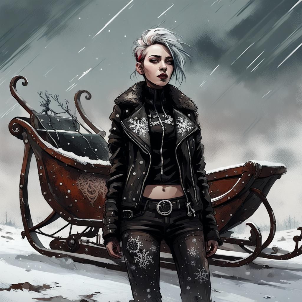 Gothic Punk Reimagines Winter in Dark Fantasy Style