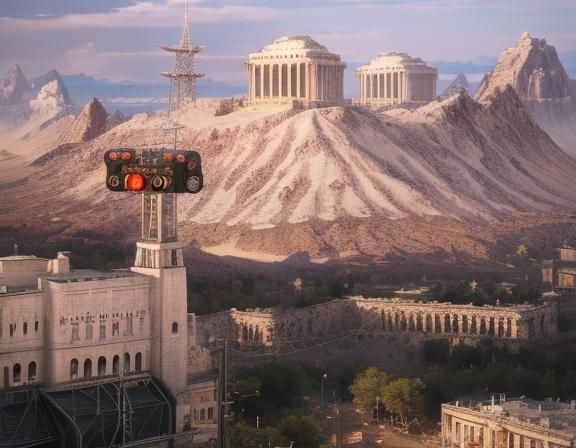 Surreal Radio Network in Gothic Comic Art Style