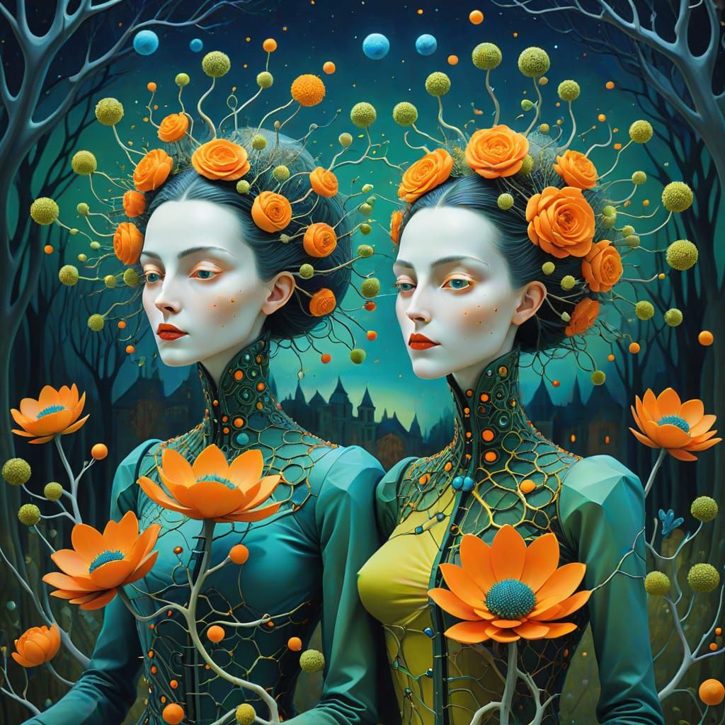 Entangled Molecular Structures with Quantum Duality in Surre...