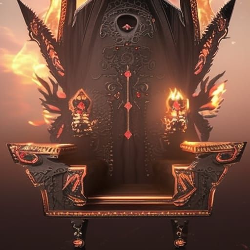 Aztec Fire Lord Armchair Throne
