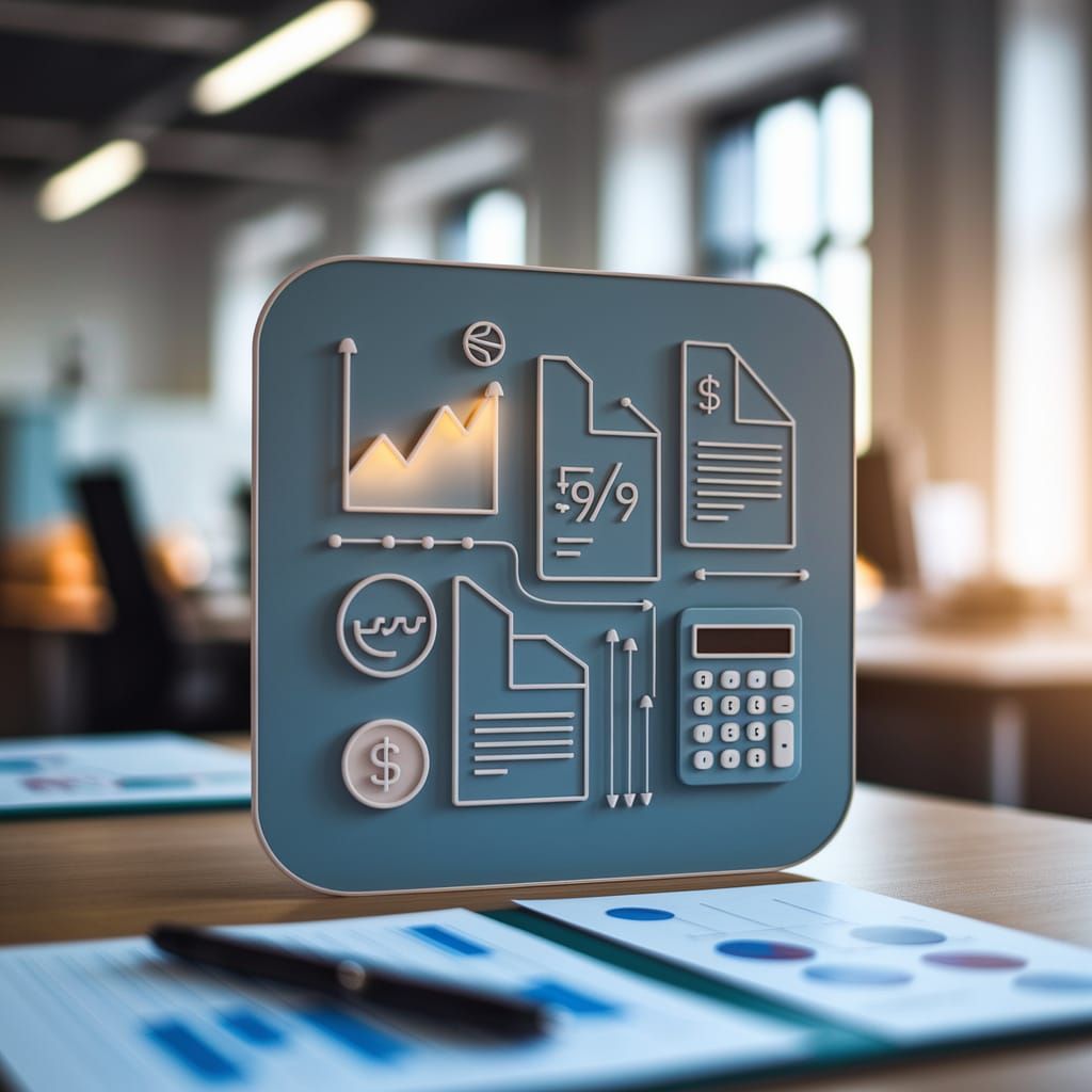 Modern Minimalist Financial Icons for Business Expertise