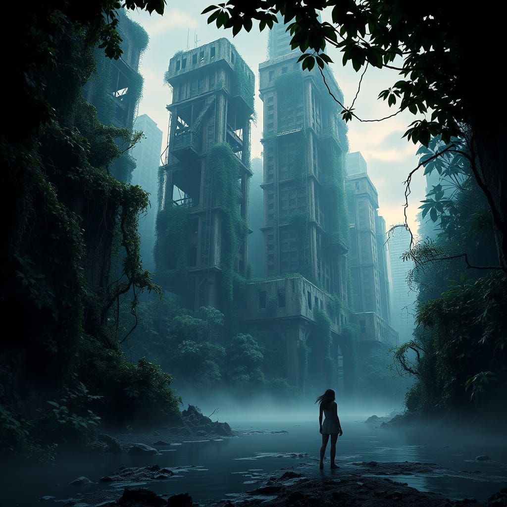 Crumbling City Reborn as Tropical Jungle Oasis