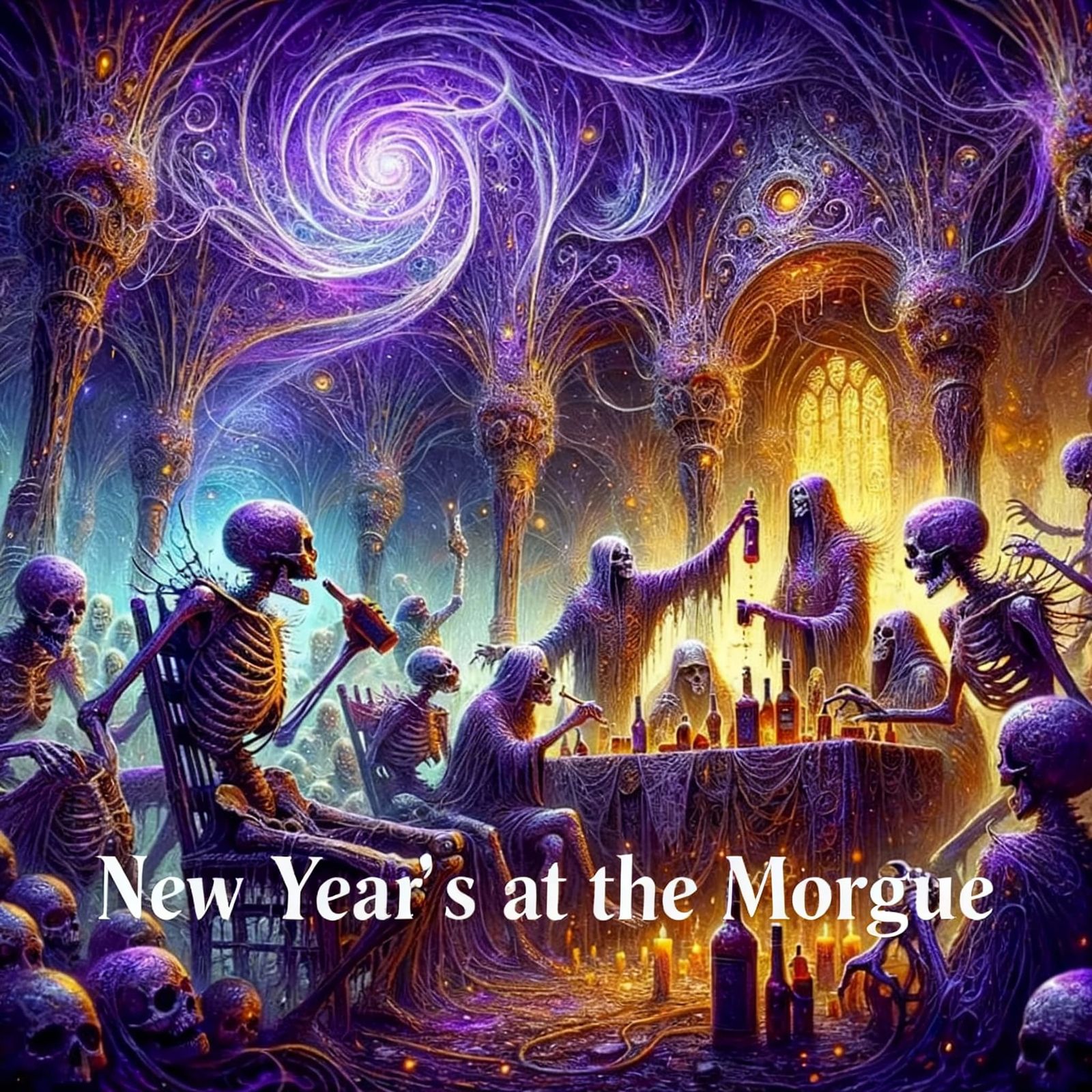 Undead Merriment: New Year's Celebration at the Morgue