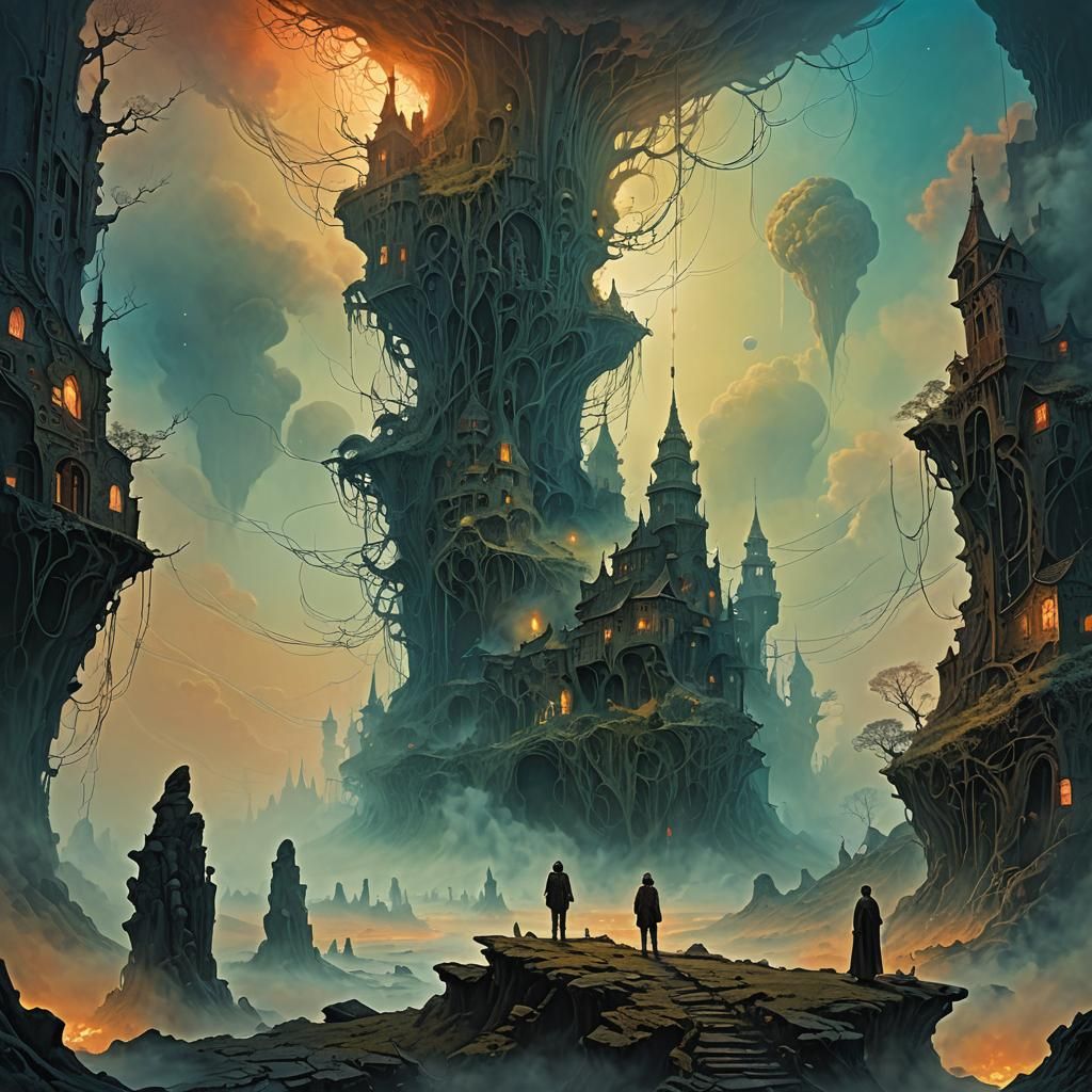 Surreal Life Stages: Fantasy Matte Painting