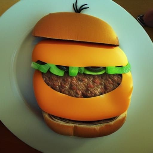 Cat-Shaped Burger: A Whimsical Culinary Creation