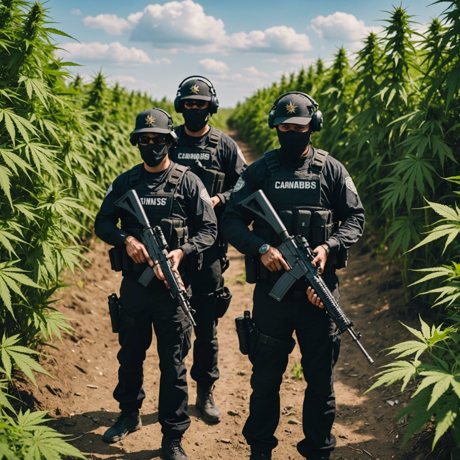Gang Gunfight in Cannabis Field