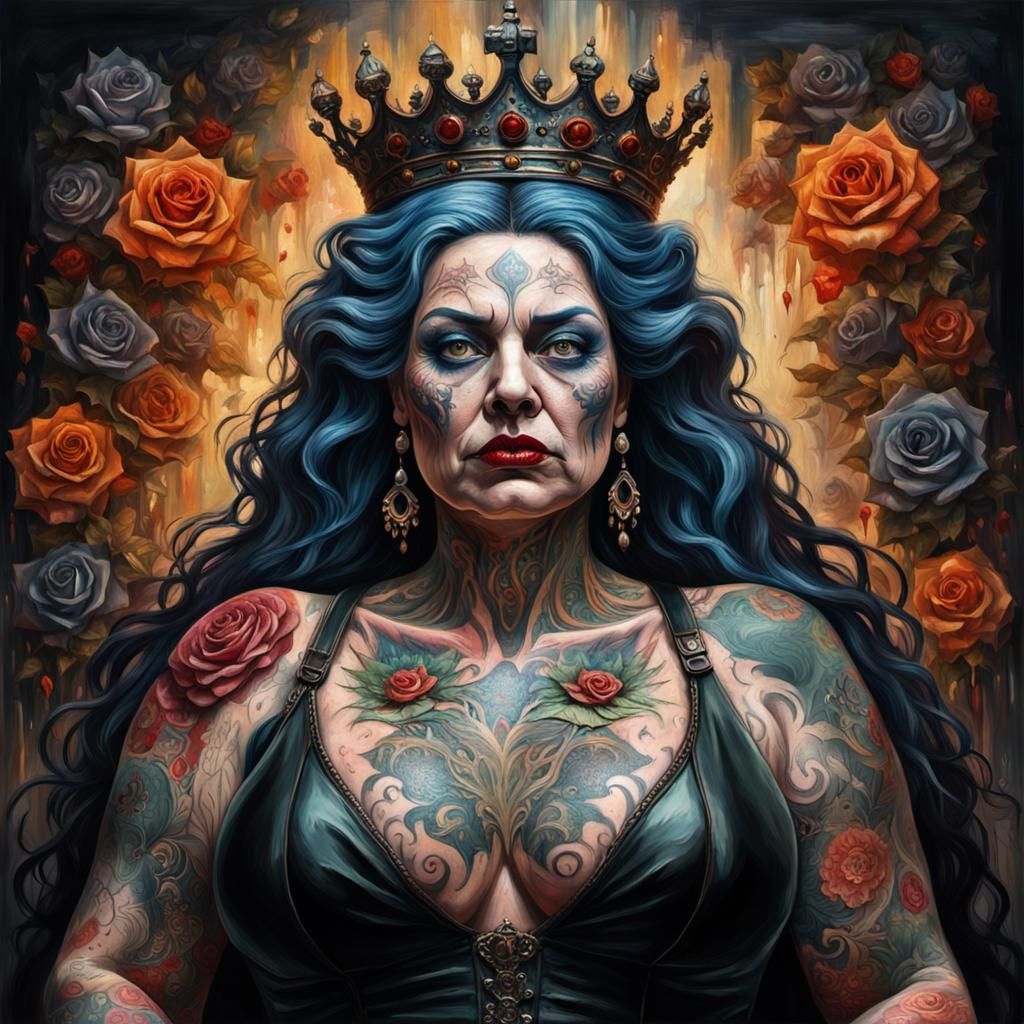 Grotesque Queen: An Impressionist Cannibalistic Masterpiece