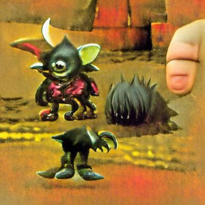 Bizarre Goblin Creature of Darkness