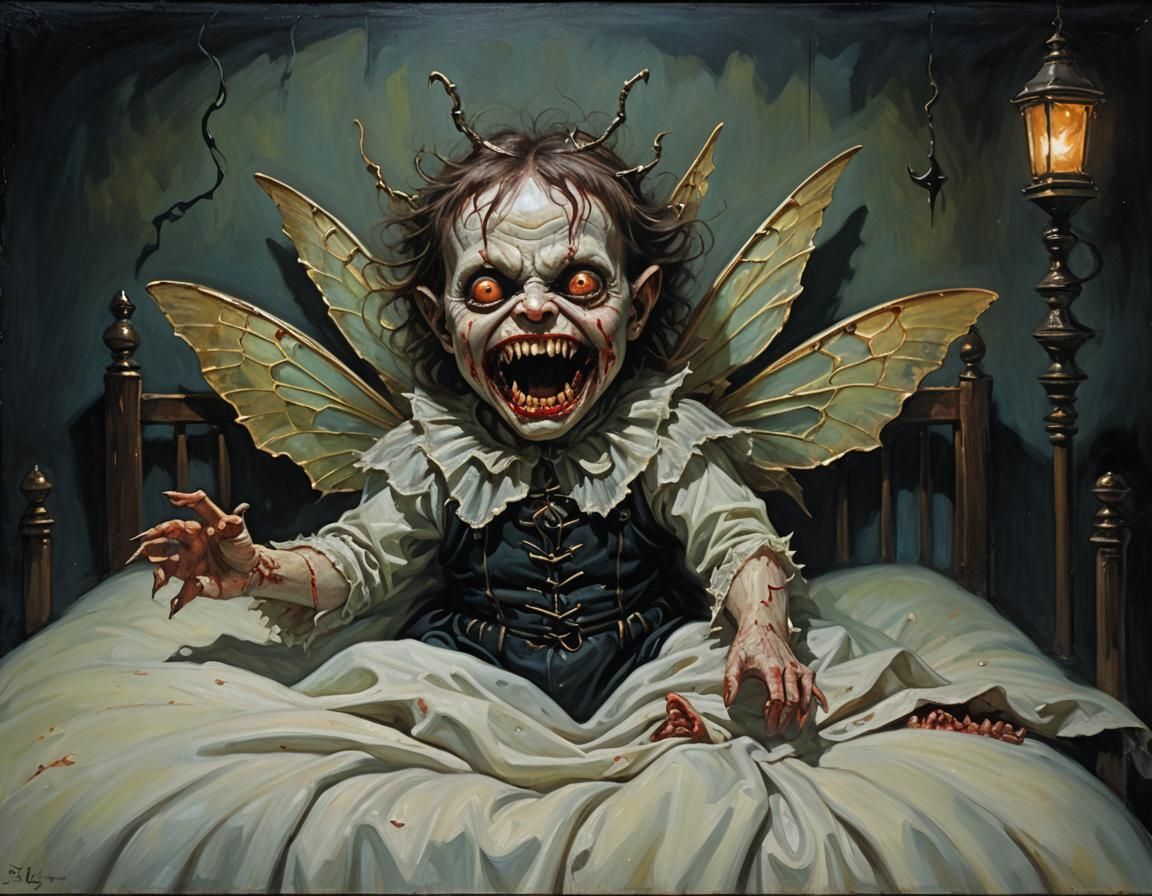 Eerie Fairy Replaces Baby: A Gothic Horror