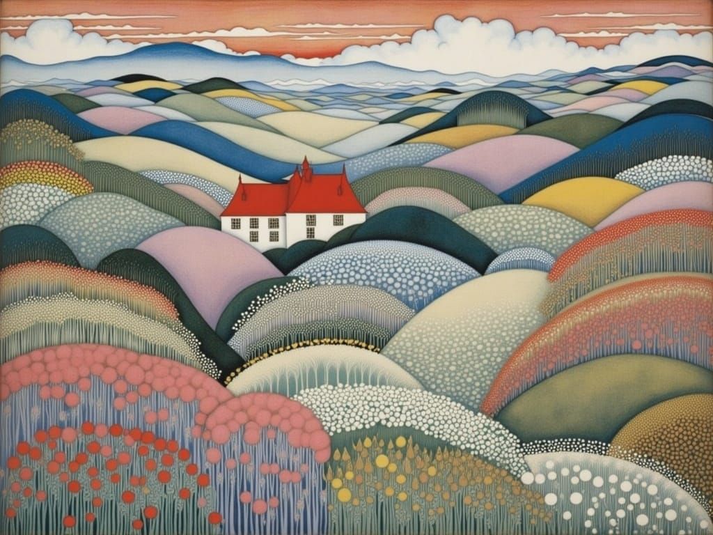 Surreal Landscape in Modern Surrealist Style