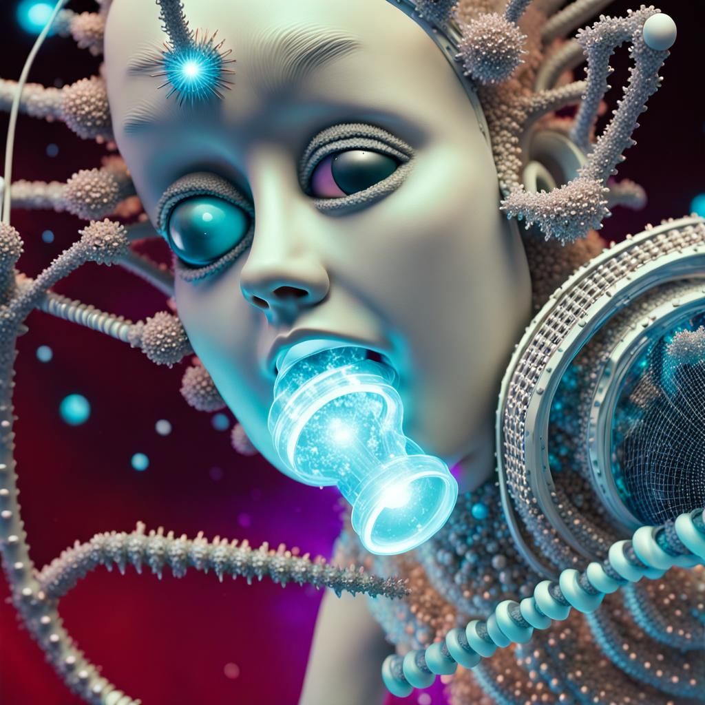 Surreal Musical Instruments Formed From Mandelbulb Rings