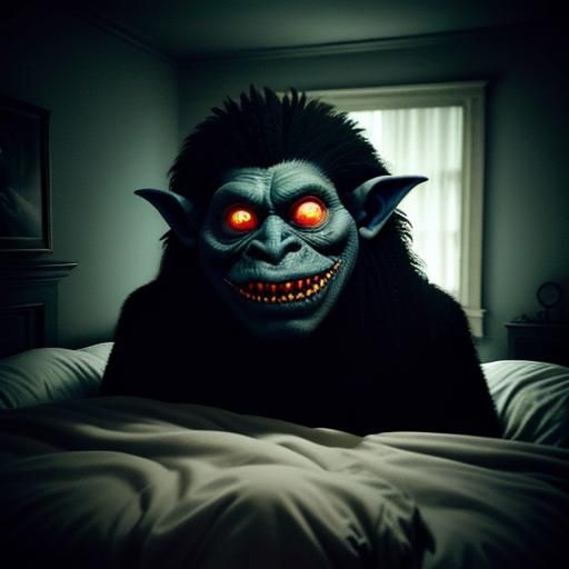 Nightmarish Troll Portrait in Hyperrealistic Style
