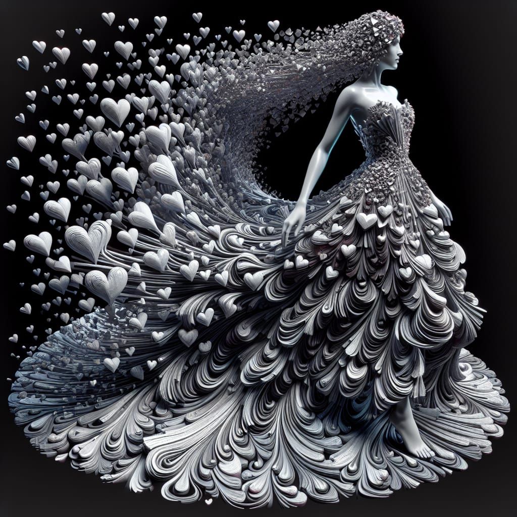 Vibrant Abstract Expressionist Art Piece with Shimmering Taf...