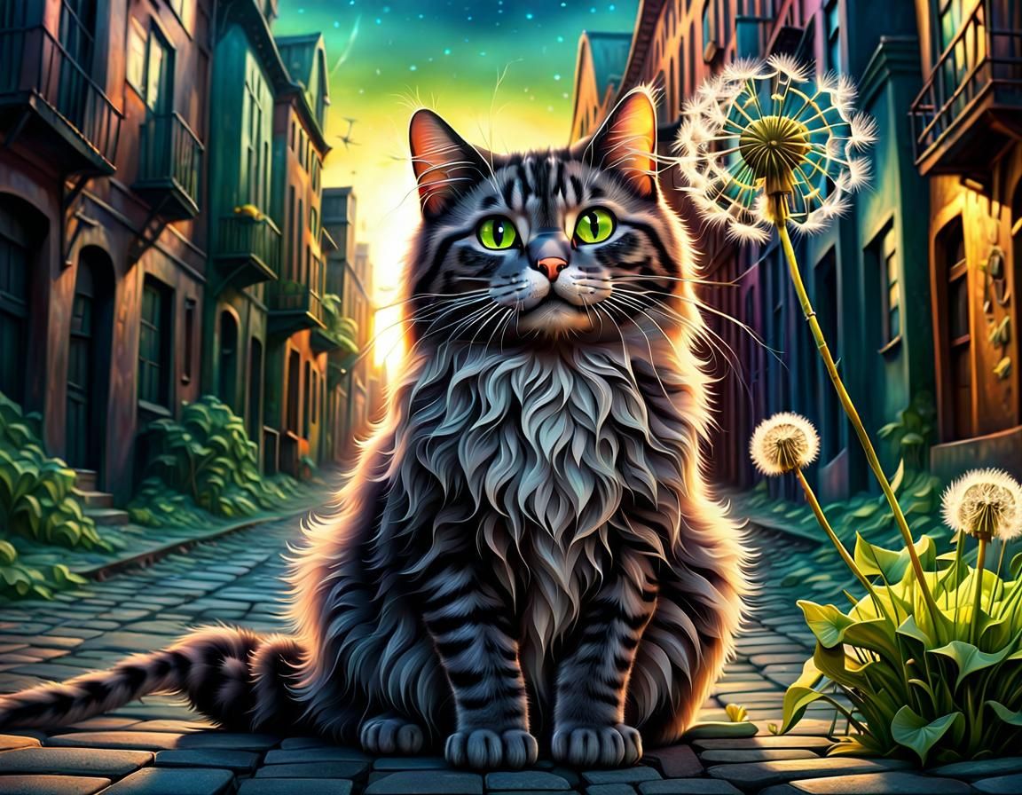Dandelion Cat
