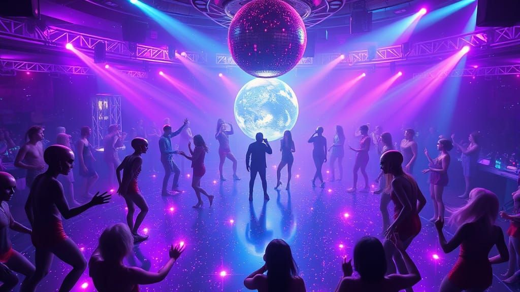 Galactic Dance Party in Zero Gravity