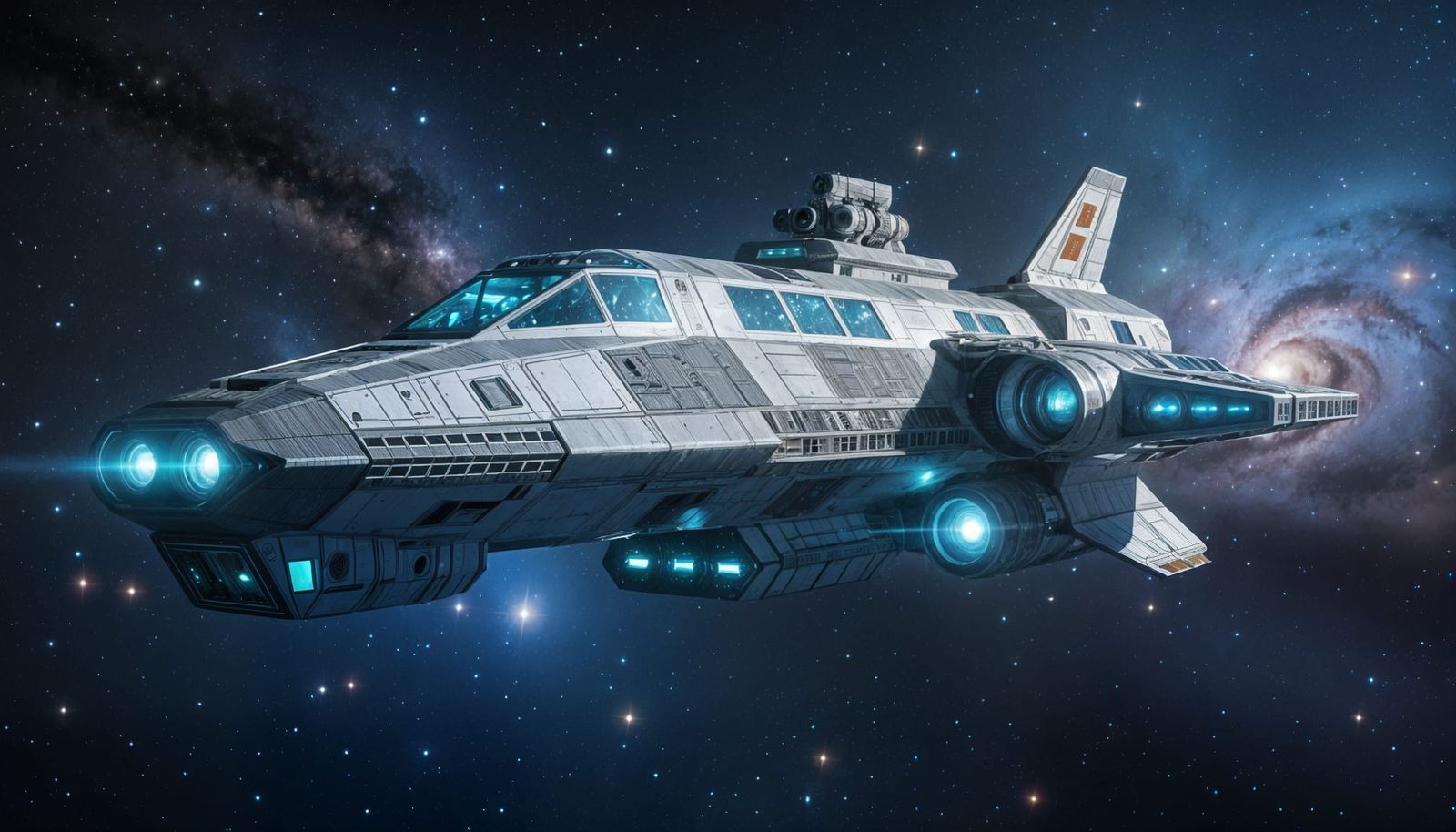 Spectacular Spaceship Among the Stars