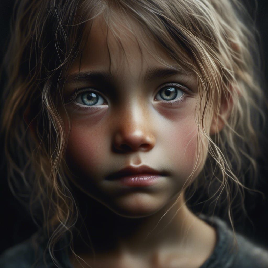 Gallery Opening Close-Up Portrait in Photographic Style