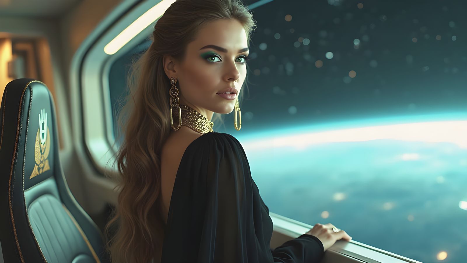 Egyptian Royalty in Futuristic Space Command